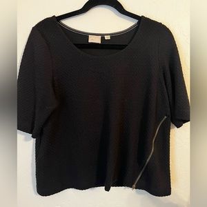 Anthropologie Postmark black top M